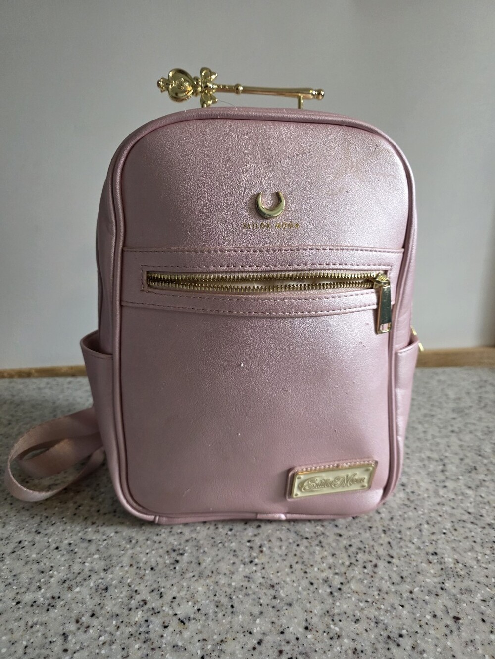 Loungefly Sailor Moon Spiral Heart Moon Rod Mini Backpack